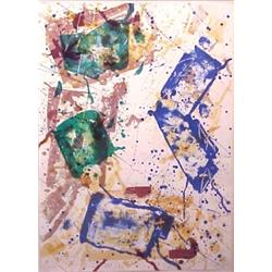 Sam Francis (1923-1994) American, UNTITLED (L.254), 1982, color lithograph, signed in pencil, f...