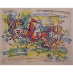 Eugene Gen Paul (1895-1975) French, CORTAGAINO RALLY, 1956, color lithograph, signed in pencil,...