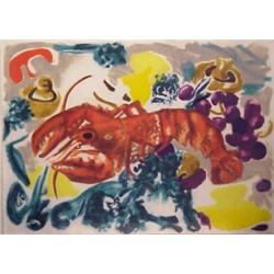 Michael Heindorff (20th Century), LOBSTER, color lithograph, signed in pencil, from the numbere...