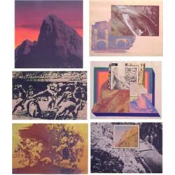 Max Hein (20th Century), VARIOUS SUBJECTS, six color screenprints, each signed in pencil, from...
