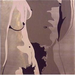 Rick Herold (20th Century) American, TWO NUDE TORSOS, 1966, acrylic on aluminum, 36 x 28 1/4",...