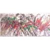 Image 1 : Jihn Ah Koh (b. 1944) American, FROM THE HEART, 1988, oil painting on canvas, 50 x 125 1/2", un...