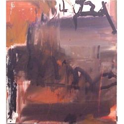 Victor Mateo (20th Century), SAN FRANCISCO, 1989, acrylic painting on canvas, 40 x 36", titled...