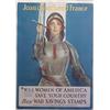 Image 1 : Poster: William Haskell Coffin (1878-1941), W.S.S. JOAN OF ARC, , color lithograph poster, sign...