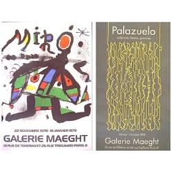 Poster: Joan Miro, MIRO 1979, Galerie Maeght color lithograph exposition poster, published by G...