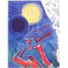Image 1 : Abraham Ratttner (1895-1978) American, ECLIPSE, 1972, color lithograph, signed in pencil, from...