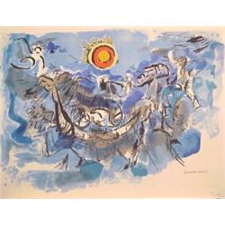 Abraham Ratttner (1895-1978) American, CIRCLES OF THE SUN, 1972, color lithograph, signed in pe...