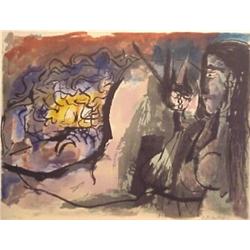 Abraham Ratttner (1895-1978) American, DELILAH, 1972, color lithograph, signed in pencil, from...