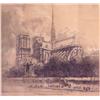 Image 1 : Louis Orr (1879-1961) French, L'ABSIDE DE NOTRE DAME DE PARIS, etching, image 14 x 15 3/4", fra...