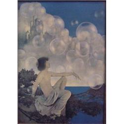 Maxwell Parrish (1870-1966) American, AIR CASTLES, color print, sheet 16 x 11 1/4", in original...