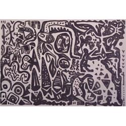 A.R. Penck (b. 1939) German, MIDDLE EAST COMPLEXITIES, etching, signed in pencil, from the numb...