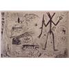 Image 1 : A.R. Penck (b. 1939) German, A TASTE OF THE DESERT, etching, signed in pencil, from the numbere...