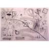 Image 1 : A.R. Penck (b. 1939) German, THOUGHTS IN A KIBBUTZ, etching, signed in pencil, from the numbere...
