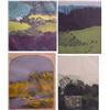 Image 1 : Linda Plotkin (20th Century) American, LANDSCAPES (four), two color etchings and two color lith...