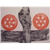Image 1 : Michael Rothenstein (b. 1908) British, RED WHEELS, woodblock and color screenprint, signed in p...