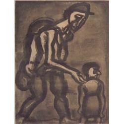 Georges Rouault (1871-1958) French, MISERERE, 1922, etching, initialed and dated in plate, imag...