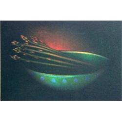 Laurent Schkolnyk (20th Century) French, ASPARAGUS, color mezzotint etching, signed in pencil,...
