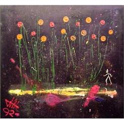 Erich Schobesberger (20th Century) Austrian, BALLROOM WIZARD, 1992, oil painting on canvas with...