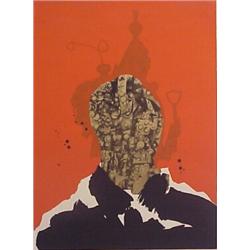 Arthur Secunda (b. 1927) American, THE ANARCHIST, color lithograph, signed in pencil, artist's...