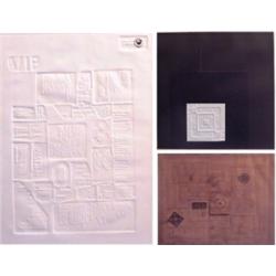 Doris Seidler (20th Century) American, SQUARE DANCE, 1969; LETTER TO A V.I.P., 1969, two intagl...