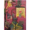 Image 1 : Patrick Shields (b. 1952) American, UNTITLED, 1987, oil painting on canvas with collage, 34 1/2...