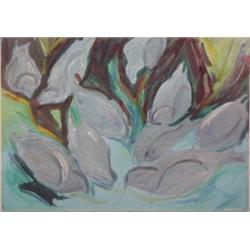 Seth Siederman (b. 1954) American, UNTITLED, oil painting on paper, 29 x 41", signed lower righ...