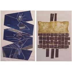 Agatha Sorel (20th Century) American, THE ARTIST'S SHIN; STARLET, two color etchings, each sign...
