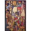 Image 1 : Tapestry, SCHOLARS & INDUSTRY, a fine woven wool tapestry, 100 x 72". $800/1200...
