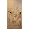 Image 1 : Tapestry, EGYPTIAN TRADERS (keys), a fine woven wool tapestry, 99 x 53". $600/800...