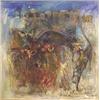 Image 1 : Kamol Tassananchalee (20th Century) Thailand, OWLS, 1965, oil painting on canvas, 34 x 34", sig...