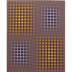 Victor Vasarely (1908-1997) Hungarian, UNTITLED, color screenprint, signed in pencil, from the...