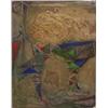Image 1 : Elsa Warner (b. 1900) American, UNTITLED, mixed media painting with collage on board, 24 x 19"....