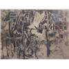 Image 1 : Elsa Warner (b. 1900) American, UNTITLED, watercolor on paper, 26 1/2 x 36", signed lower right...