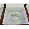 Image 2 : 0.60+CW PERIDOT CLUSTER RING SET WITH 6 DIAMONDS. INCLUDES $500 CERTIFICATE