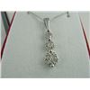Image 2 : QUARTER CARAT DIAMOND JOURNEY NECKLACE SET WITH 20 DIAMONDS, STERLING SILVER, INCLUDES $450