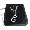 Image 2 : STERLING SILVER DIAMOND STUDDED CAT NECKLACE SET. 15 DIAMONDS! INCLUDES $295 CERTIFICATE