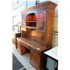 Image 1 : OFFICE DESK WITH LIGHTED HUTCH