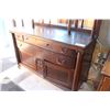 Image 2 : EARLY 1900S FUMED OAK MIRRORED BACK SIDEBOARD BUFFET