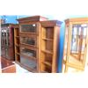 Image 1 : HOOKER FURNITURE CONTEMPORARY 3PC LAWYER STYLE BOOK CASE WITH LEADED GLASS FRONT AND 2 SIDE