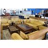 Image 1 : ELEGANT MADE IN SPAIN 4PC SOFA SET; SOFA, LOVE SEAT AND 2 ARM CHAIRS