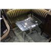 Image 1 : CONTEMPORARY GLASS TOP END TABLE
