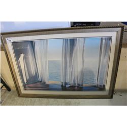 LARGE FRAMED PRINT - OCEAN VIEW