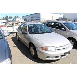 2003 CHEVROLET CAVALIER 4DR VIN # 1G1JC52F837151991