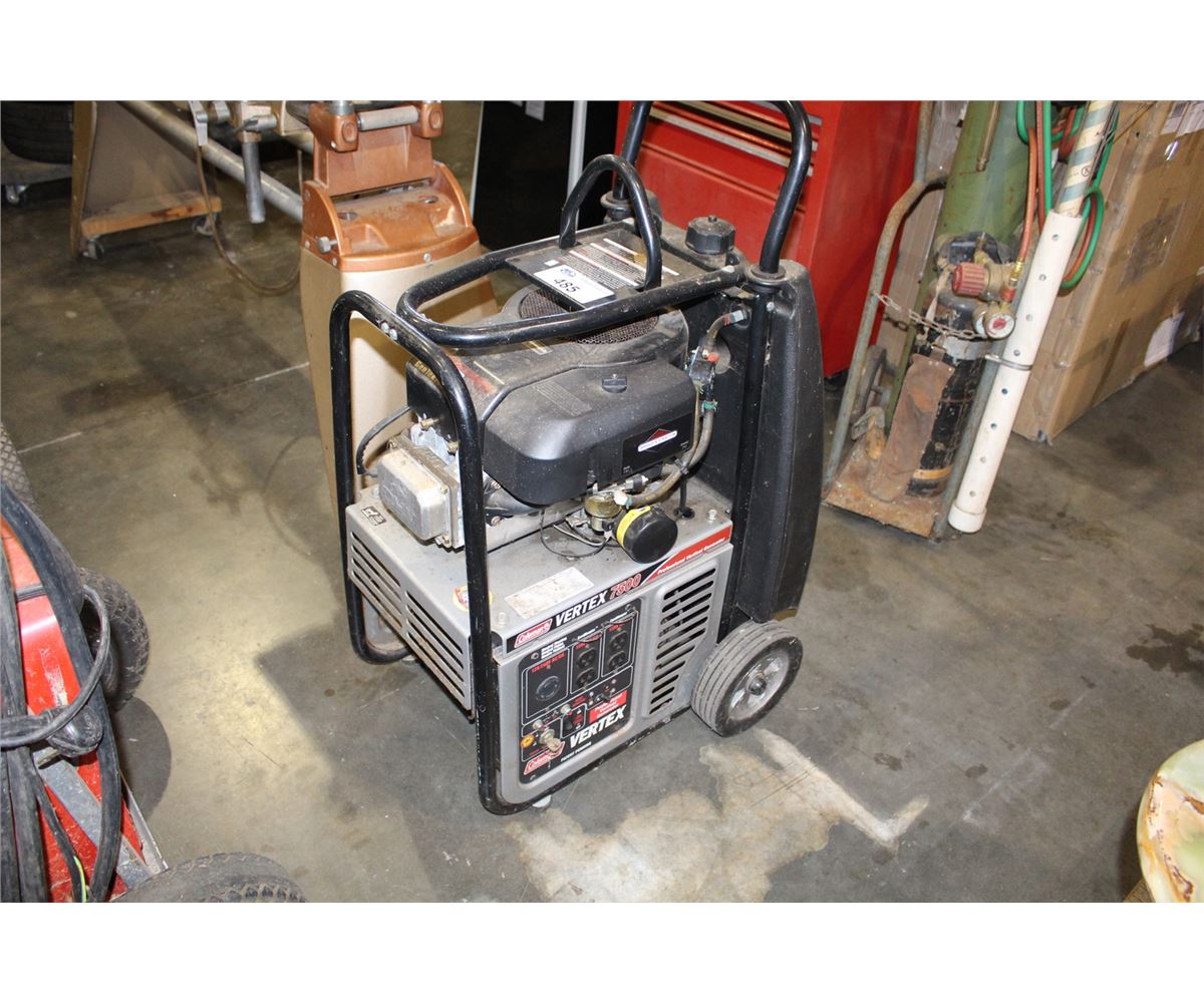 BRIGGS & STRATTON POWERED COLEMAN GEN TECH PRO VERTEX 7500 PROFESSIONAL ...