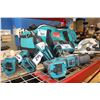 Image 1 : GROUP OF 5 MAKITA CORDLESS TOOLS AND CARRYING BAG - NO BATTERIES NO CHARGERS