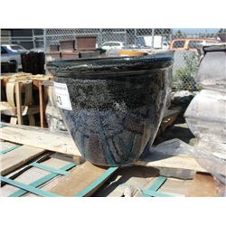 SMALL 2TONE SINGLE CERAMIC PLANTER