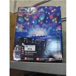 ION PARTY ROCKER LIVE WIRELESS SPEAKER WITH PARTY LIGHTS AND APP CONTROL