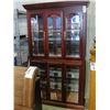 Image 1 : CHERRY FINISH LIGHTED CHINA CABINET