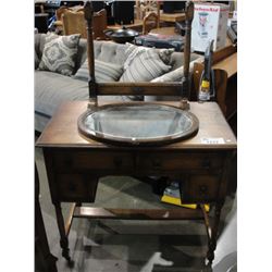 EARLY 1900S OAK VANITY DRESSER