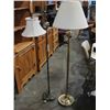 Image 2 : GROUP OF 2 FLOOR LAMPS; BRIDGE LAMP AND A BRASS LAMP